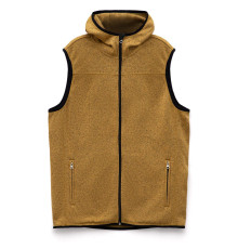 Жилет с капюшоном унисекс Gotland, горчичный
