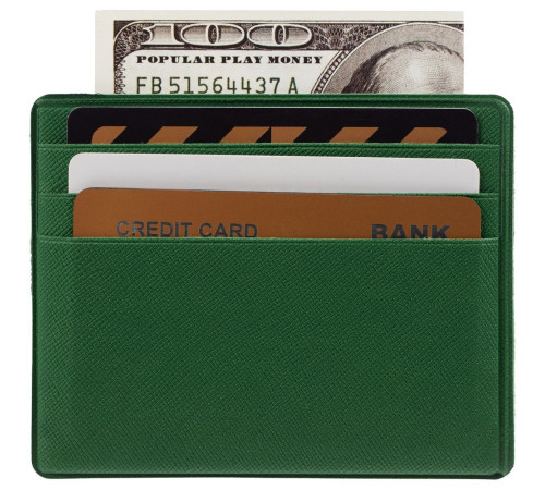Чехол для карточек Devon, темно- зеленый