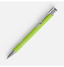Ручка шариковая Keskus Soft Touch, зеленое яблоко