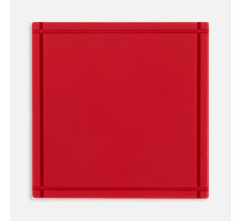 Лейбл из ПВХ Dzeta, L, красный