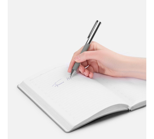 Ручка шариковая Eyeshot Soft Touch, серая