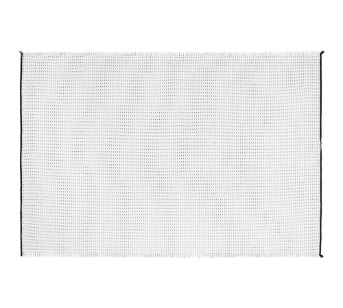 Плед Fringy, белый с черным