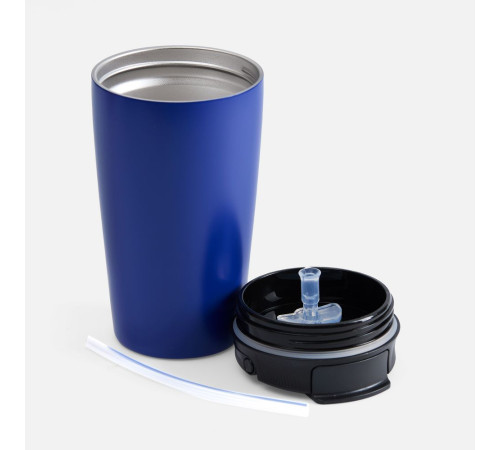 Термостакан с двумя поильниками Duetta, синий