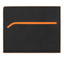 Картхолдер Multimo, черный с оранжевым