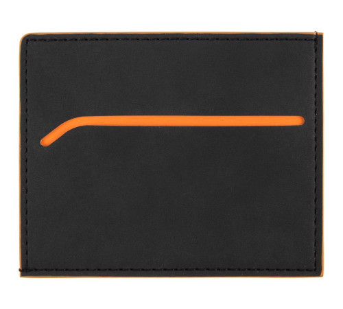 Картхолдер Multimo, черный с оранжевым