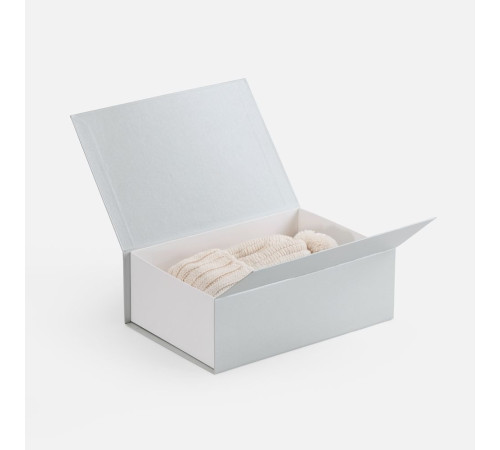 Коробка Bicolor Case, белая с серым