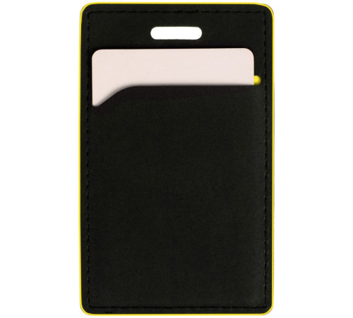 Чехол для пропуска Multimo, черный с желтым