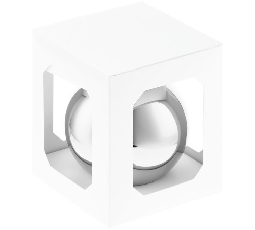 Оформительский шар Finery, 10 см, глянцевый серебристый