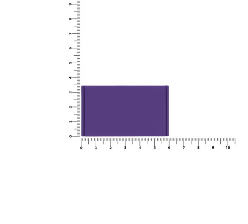 Лейбл из ПВХ Dzeta, M, фиолетовый