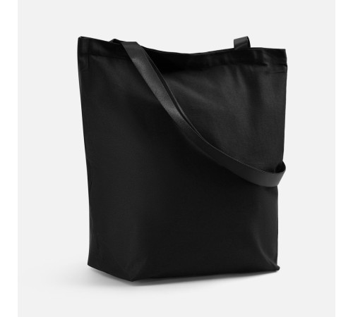 Шопер B5, черный с черными ручками