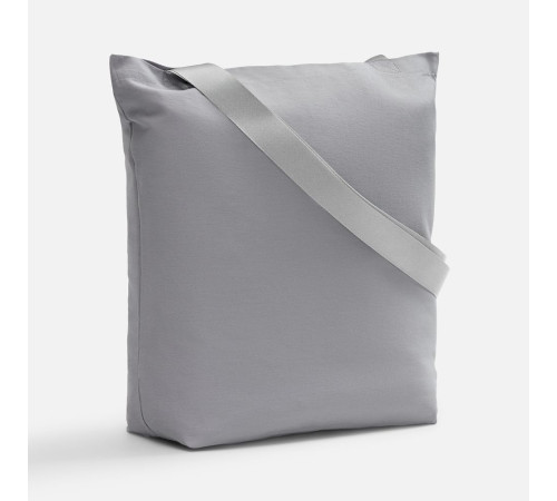 Шопер B5, серый с широкими серыми ручками