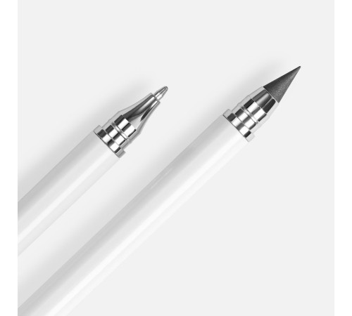 Ручка шариковая и вечный карандаш Diptych, белая