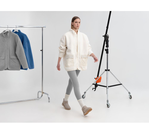 Куртка унисекс Oblako, молочно-белая