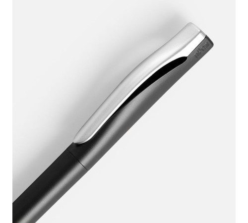 Ручка шариковая Pin Silver, черный металлик