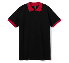 Рубашка поло Prince 190, черная с красным