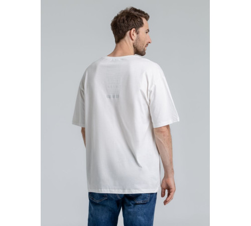 Футболка оверсайз «Чистая соль», молочно-белая