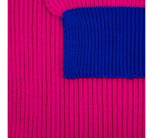 Шарф Snappy, фуксия с синим