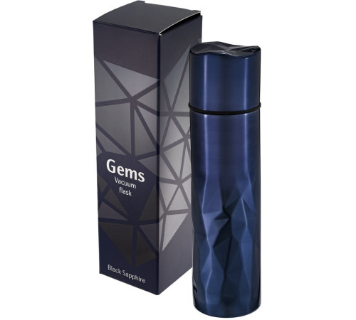 Термос Gems Black Sapphire, сапфир (синий)