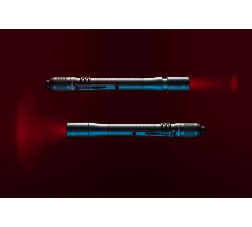 Фонарик с фокусировкой луча Fokus, серо-синий