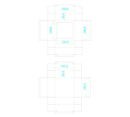 Коробка с окном Vindu, средняя