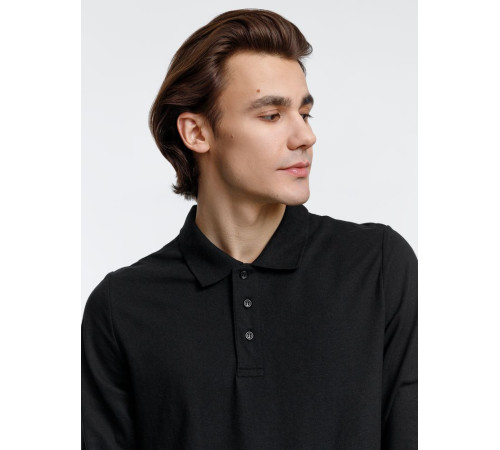 Рубашка поло с длинным рукавом Prime LSL, черная