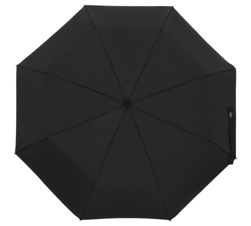 Зонт складной Manifest Color со светоотражающим куполом, черный