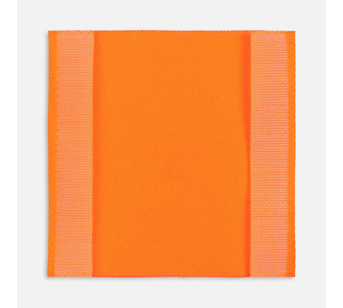 Лейбл тканевый Epsilon, L, оранжевый неон