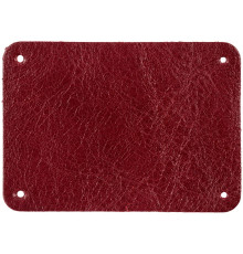 Лейбл кожаный Beta, XL, красный