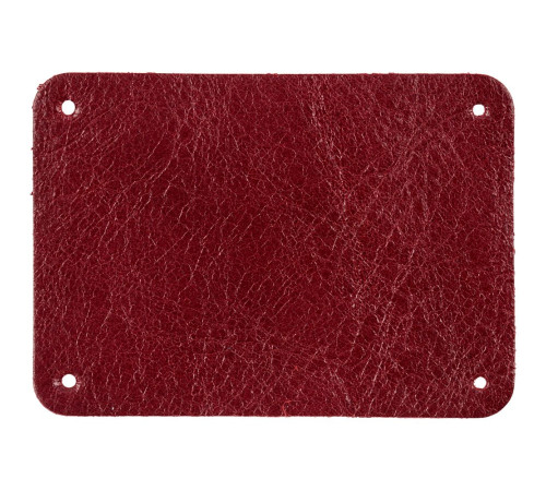 Лейбл кожаный Beta, XL, красный