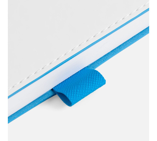 Ежедневник White Shall, недатированный, бело-голубой