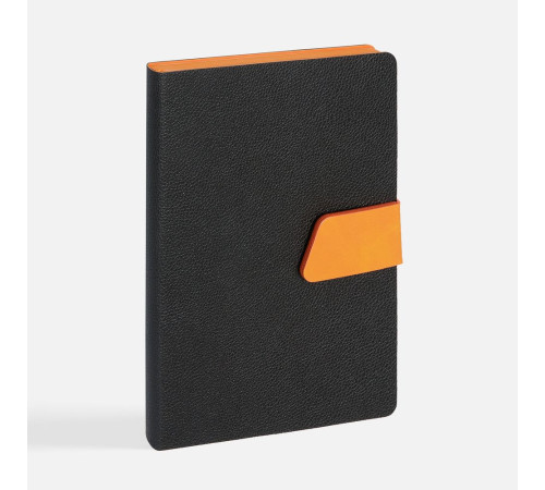 Ежедневник Boom, недатированный, черный с оранжевым