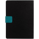 Ежедневник Boom, недатированный, черный с бирюзовым