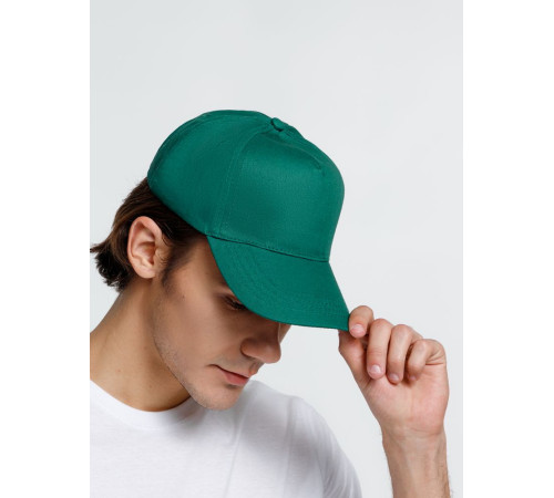 Бейсболка Promo, темно-зеленая