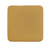 Квадратный шильдик на резинку Direct, матовый золотистый