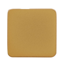 Квадратный шильдик на резинку Direct, матовый золотистый