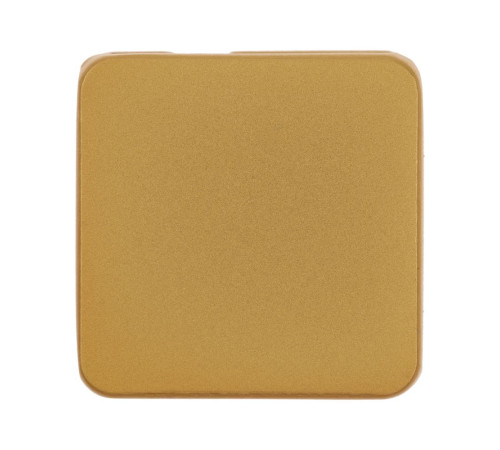 Квадратный шильдик на резинку Direct, матовый золотистый