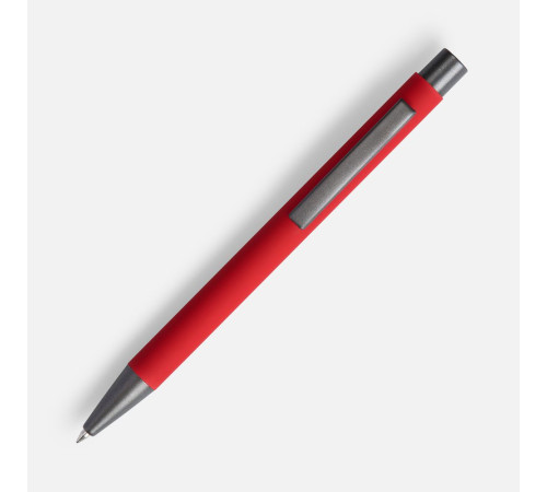 Ручка шариковая Atento Soft Touch, красная