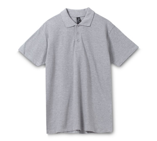 Рубашка поло мужская Spring 210, серый меланж