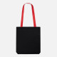 Шопер B4, черный с красными ручками