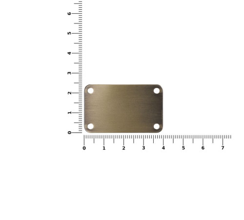 Шильдик металлический Furo, бронзовый