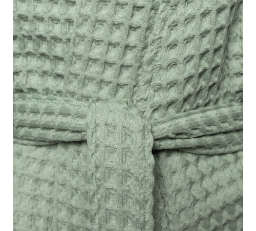 Халат вафельный женский Boho Kimono, зеленая мята