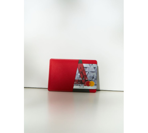 Картхолдер Dual, серо-красный
