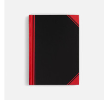 Блокнот Accenti Mini, черный с красным