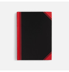Блокнот Accenti Mini, черный с красным