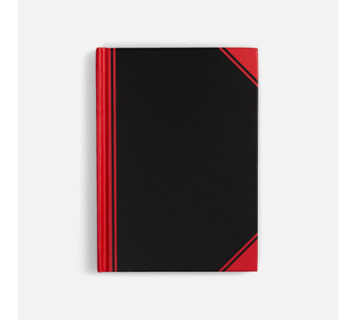 Блокнот Accenti Mini, черный с красным