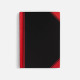 Блокнот Accenti Mini, черный с красным