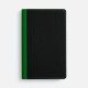 Ежедневник Nice Twice, недатированный, черный с ярко-зеленым