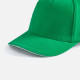 Бейсболка Long Beach, ярко-зеленая с белым