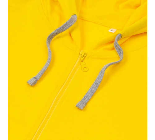Толстовка на молнии с капюшоном Unit Siverga, желтая
