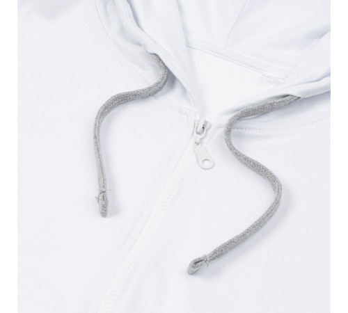 Толстовка на молнии с капюшоном Unit Siverga Heavy, белая